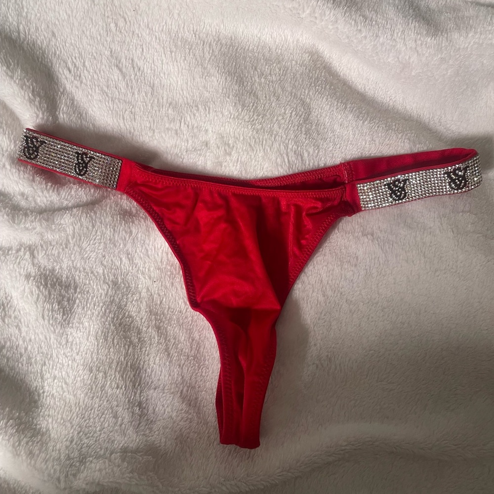 Victoria's Secret Red Thong String Panty